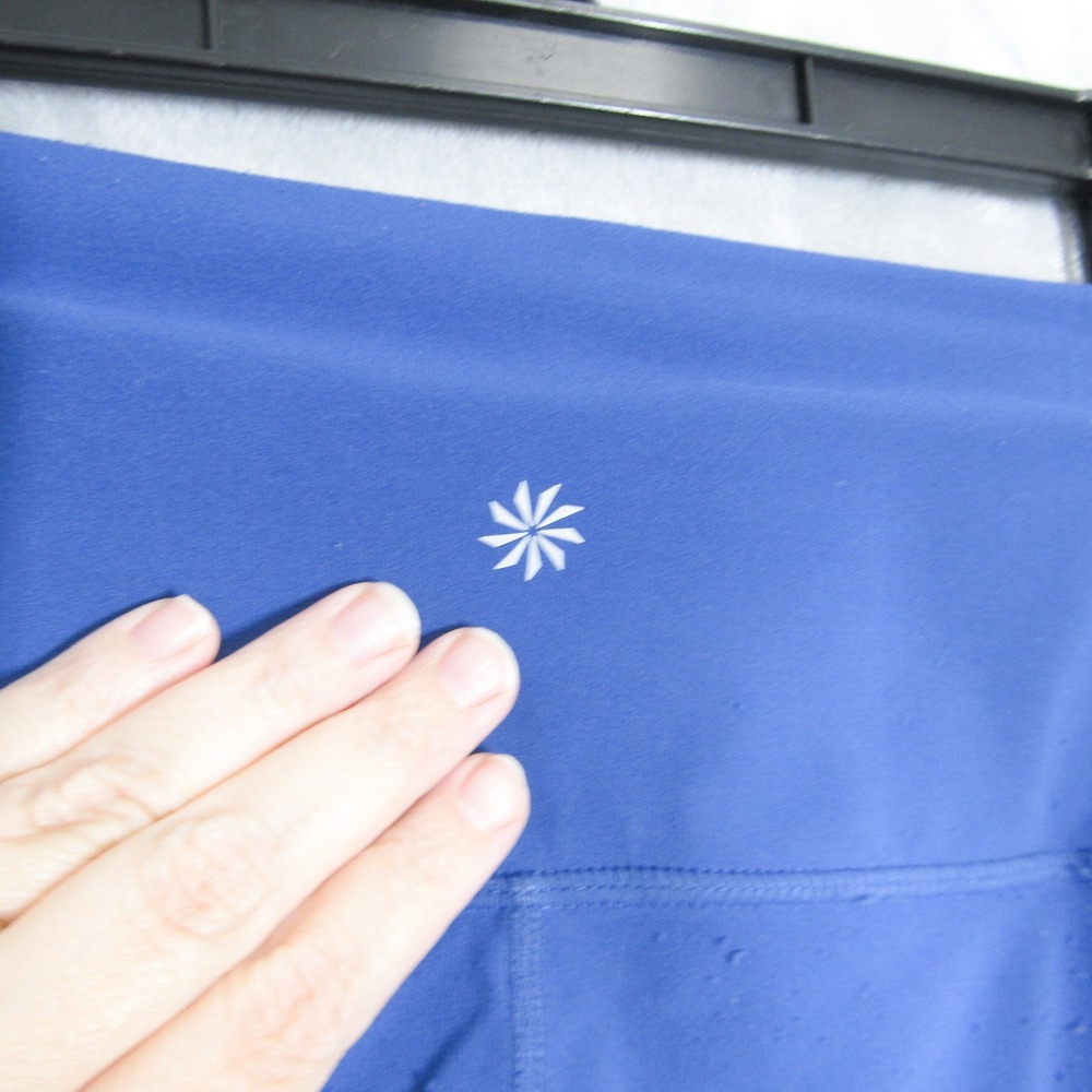 Athleta Salutation Stash Tight Leggings Womens Medium Blue High Rise Pocket - Picture 3 of 9